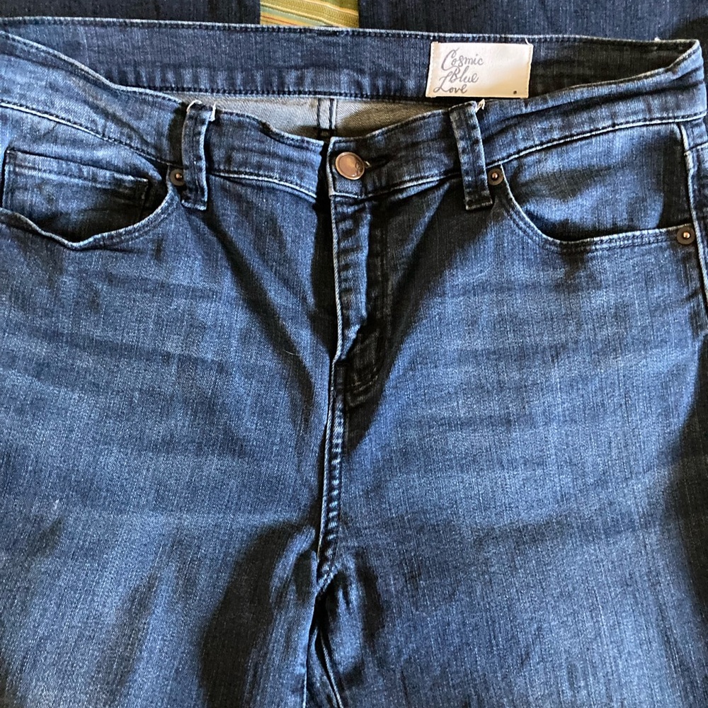 Cosmic Blue Love bootcut jeans